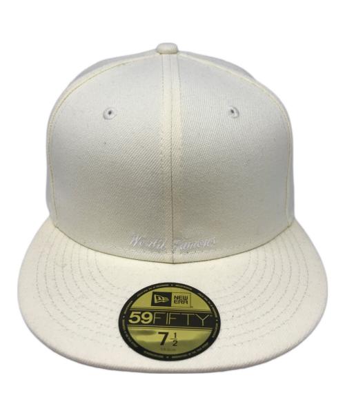 SUPREME（シュプリーム）Supreme (シュプリーム) New Era (ニューエラ) 21SS Reverse Box Logo New Era Cap アイボリーの古着・服飾アイテム