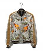 COACHコーチ）の古着「Snake And Star Souvenir Jacket」｜ホワイト