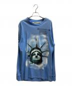 OFFWHITEオフホワイト）の古着「ロングスリーブカットソー」｜ブルー