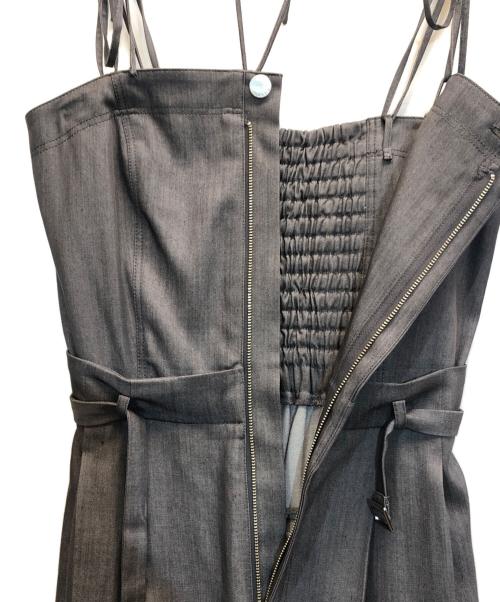 FRAY ID（フレイ アイディー）FRAY ID (フレイ アイディー) ベアサロペットパンツ グレーの古着・服飾アイテム