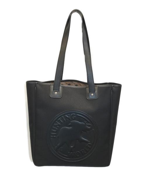 HUNTING WORLD（ハンティングワールド）HUNTING WORLD (ハンティングワールド) サファリトゥデイ キャンバストートバッグ ブラックの古着・服飾アイテム