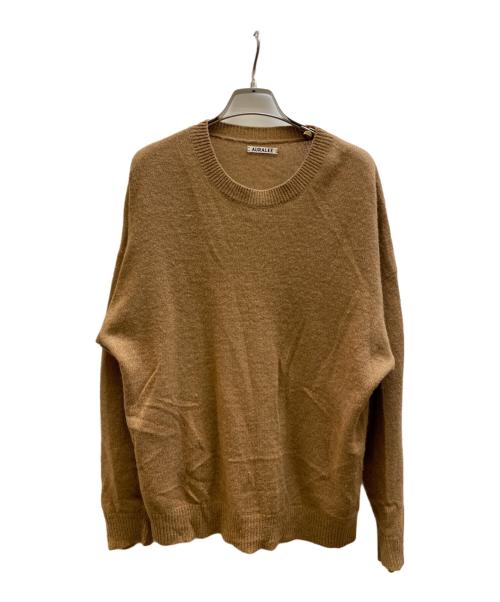 AURALEE（オーラリー）AURALEE (オーラリー) BABY CAMEL KNIT P/O ブラウン サイズ:4の古着・服飾アイテム