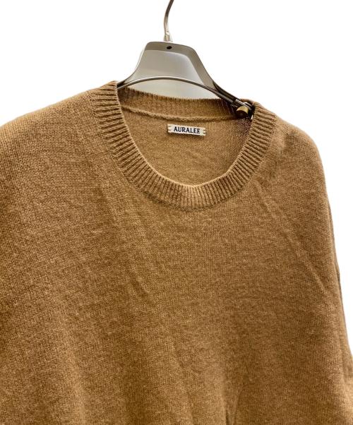 AURALEE（オーラリー）AURALEE (オーラリー) BABY CAMEL KNIT P/O ブラウン サイズ:4の古着・服飾アイテム