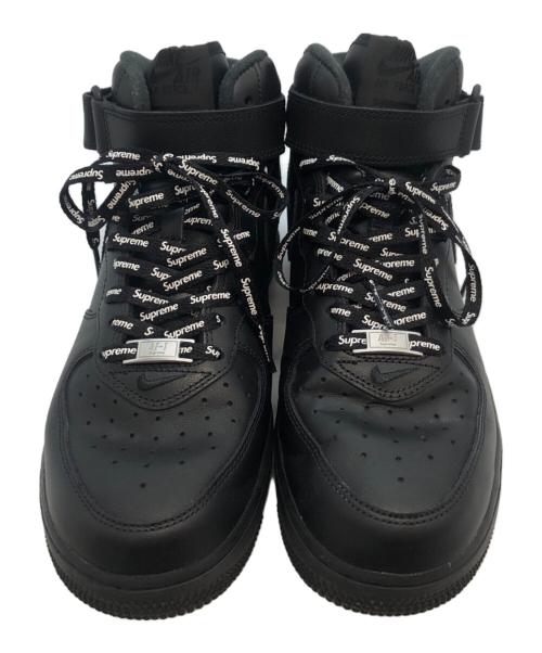 NIKE（ナイキ）NIKE (ナイキ) SUPREME (シュプリーム) AIR FORCE1 MID ブラック サイズ:US7.5の古着・服飾アイテム