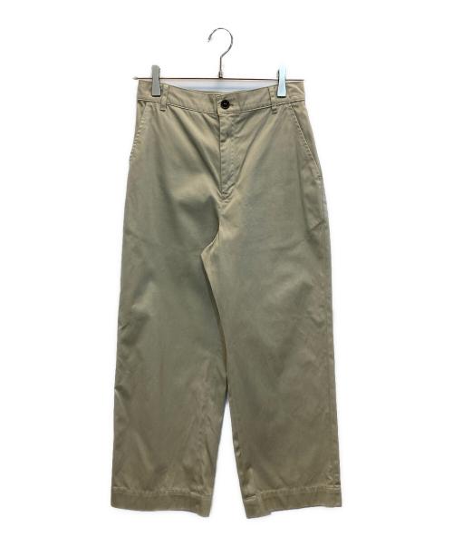 DRESSTERIOR（ドレステリア）DRESSTERIOR (ドレステリア) スーピマコットンガーメントダイクロップドパンツ ベージュ サイズ:Sの古着・服飾アイテム