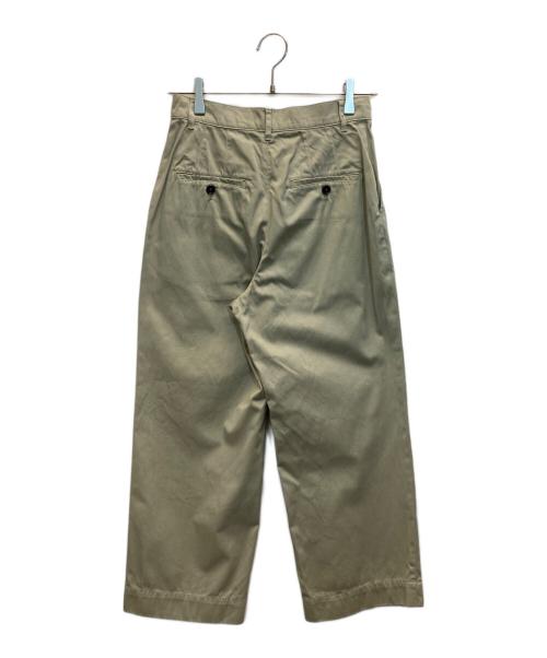 DRESSTERIOR（ドレステリア）DRESSTERIOR (ドレステリア) スーピマコットンガーメントダイクロップドパンツ ベージュ サイズ:Sの古着・服飾アイテム