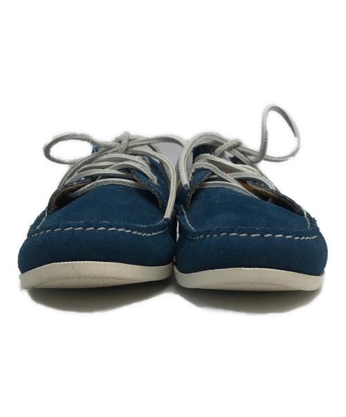 Quoddy Trail Moccasin（クオッディトレイル）Quoddy Trail Moccasin (クオッディトレイル) 501BLUCHERデッキシューズ ブルー サイズ:9の古着・服飾アイテム