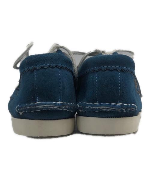 Quoddy Trail Moccasin（クオッディトレイル）Quoddy Trail Moccasin (クオッディトレイル) 501BLUCHERデッキシューズ ブルー サイズ:9の古着・服飾アイテム