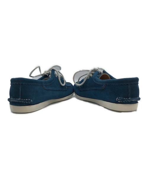 Quoddy Trail Moccasin（クオッディトレイル）Quoddy Trail Moccasin (クオッディトレイル) 501BLUCHERデッキシューズ ブルー サイズ:9の古着・服飾アイテム