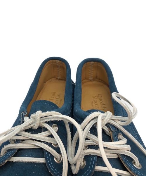 Quoddy Trail Moccasin（クオッディトレイル）Quoddy Trail Moccasin (クオッディトレイル) 501BLUCHERデッキシューズ ブルー サイズ:9の古着・服飾アイテム