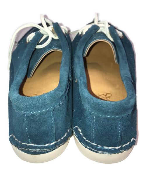 Quoddy Trail Moccasin（クオッディトレイル）Quoddy Trail Moccasin (クオッディトレイル) 501BLUCHERデッキシューズ ブルー サイズ:9の古着・服飾アイテム