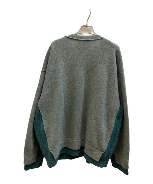 YOKE（ヨーク）YOKE (ヨーク) CONNECTING CARDIGAN グリーン サイズ:2の古着・服飾アイテム