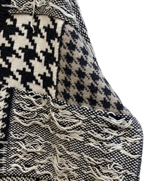 CMMN SWDN（コモンスウェーデン）CMMN SWDN (コモンスウェーデン) apollo patchwork ニット ブラック サイズ:Ⅿの古着・服飾アイテム