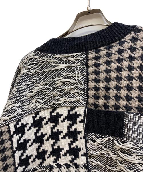 CMMN SWDN（コモンスウェーデン）CMMN SWDN (コモンスウェーデン) apollo patchwork ニット ブラック サイズ:Ⅿの古着・服飾アイテム