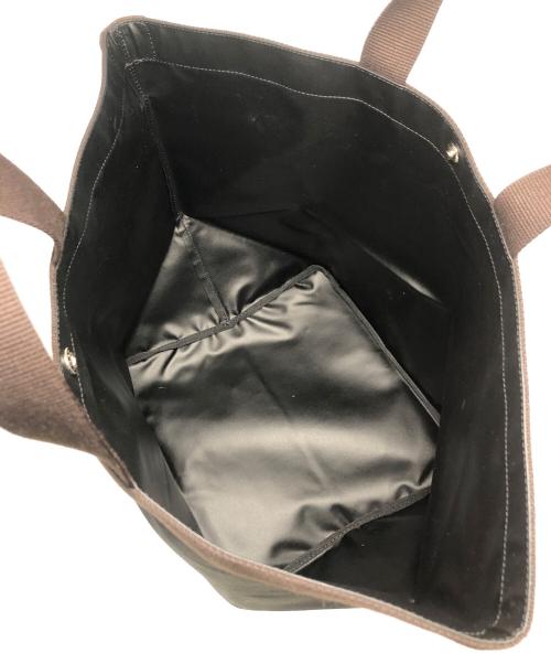 Herve Chapelier（エルベシャプリエ）Herve Chapelier (エルベシャプリエ) コーデュラ舟型トートL ノワール×モカの古着・服飾アイテム