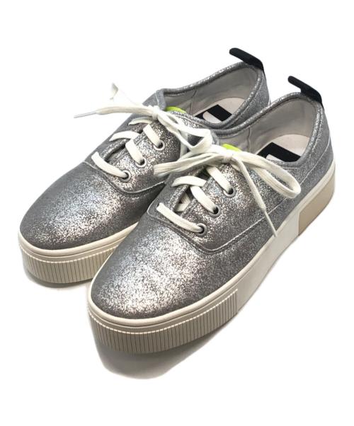 DIESEL（ディーゼル）DIESEL (ディーゼル) S-VANEELA LC ローカットスニーカー シルバー サイズ:24cmの古着・服飾アイテム
