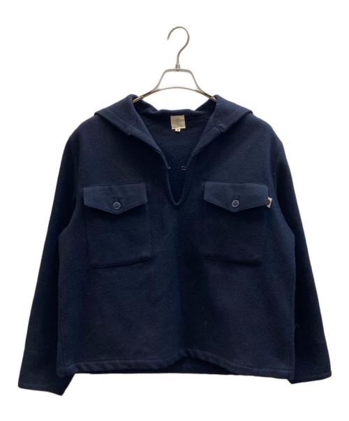 A BATHING APE（ア ベイシング エイプ）A BATHING APE (ア ベイシング エイプ) ウールプルオーバーセーラージャケット ネイビー サイズ:Sの古着・服飾アイテム
