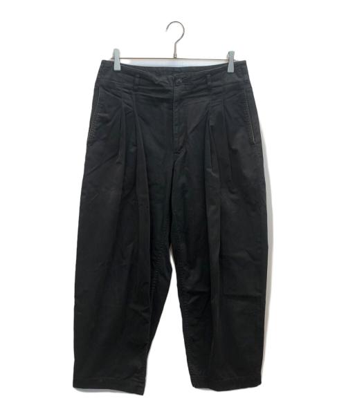 COMME des GARCONS HOMME PLUS（コムデギャルソンオムプリュス）COMME des GARCONS HOMME PLUS (コムデギャルソンオムプリュス) ツータックワイドパンツ ブラック サイズ:Mの古着・服飾アイテム