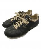 Maison Margielaメゾンマルジェラ）の古着「REPLICA GERMAN TRAINER」｜ブラック×ベージュ