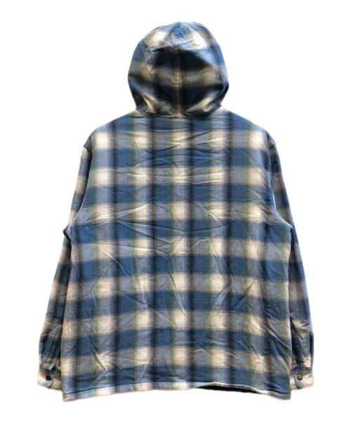 SUPREME（シュプリーム）Supreme (シュプリーム) Quilted Hooded Plaid Shirt ブルー サイズ:Lの古着・服飾アイテム