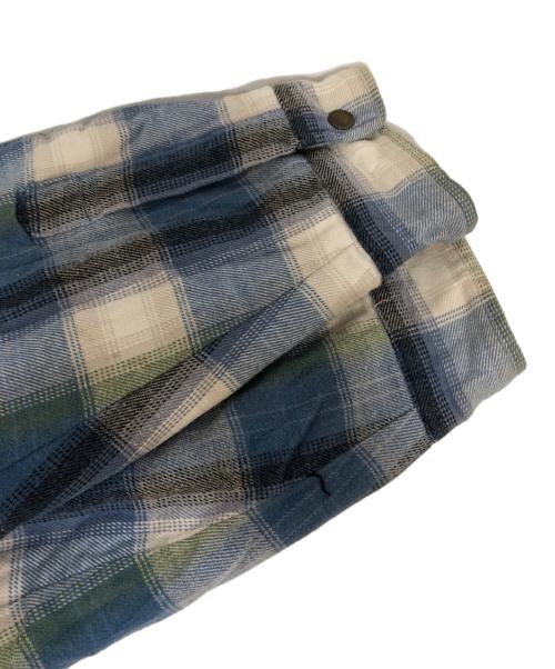 SUPREME（シュプリーム）Supreme (シュプリーム) Quilted Hooded Plaid Shirt ブルー サイズ:Lの古着・服飾アイテム