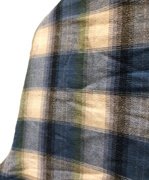 SUPREME（シュプリーム）Supreme (シュプリーム) Quilted Hooded Plaid Shirt ブルー サイズ:Lの古着・服飾アイテム