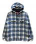 Supreme（シュプリーム）の古着「Quilted Hooded Plaid Shirt」｜ブルー