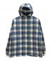 Supreme (シュプリーム) Quilted Hooded Plaid Shirt ブルー サイズ:L：11000円
