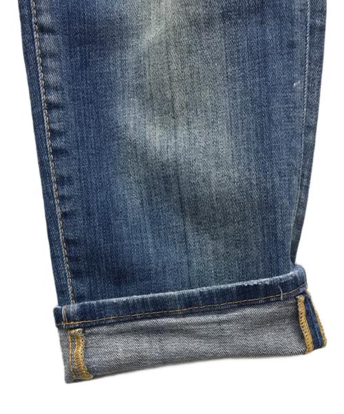 DSQUARED2（ディースクエアード）DSQUARED2 (ディースクエアード) ペイント/ダメージ加工デニムパンツ インディゴ サイズ:50の古着・服飾アイテム