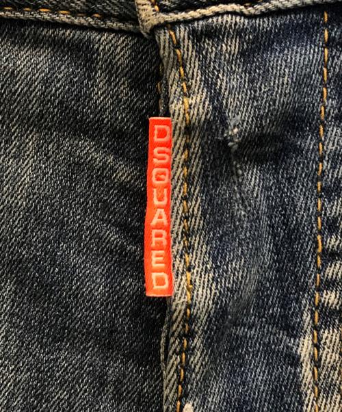 DSQUARED2（ディースクエアード）DSQUARED2 (ディースクエアード) ペイント/ダメージ加工デニムパンツ インディゴ サイズ:48の古着・服飾アイテム