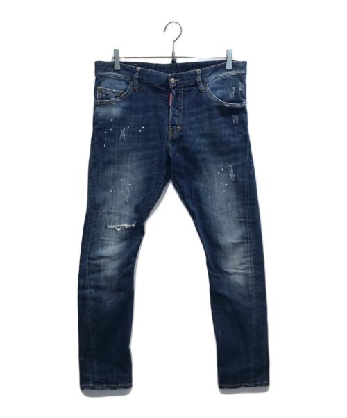 DSQUARED2（ディースクエアード）DSQUARED2 (ディースクエアード) SEXY TWIST JEAN インディゴ サイズ:50の古着・服飾アイテム