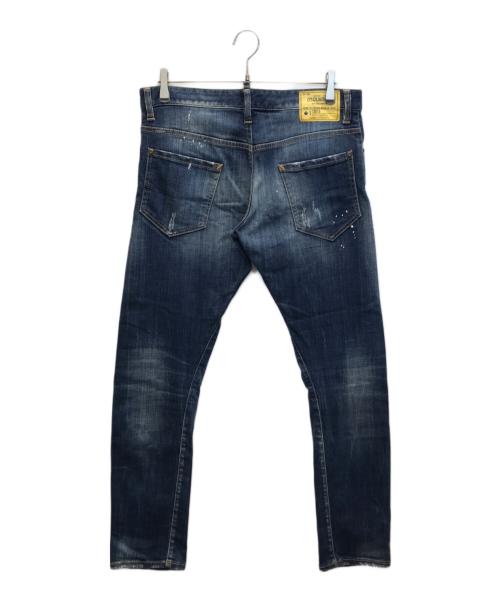 DSQUARED2（ディースクエアード）DSQUARED2 (ディースクエアード) SEXY TWIST JEAN インディゴ サイズ:50の古着・服飾アイテム