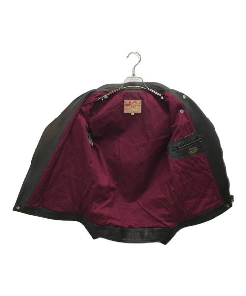 ADDICT CLOTHES（アディクト クローズ）ADDICT CLOTHES (アディクト クローズ) ダブルライダースジャケット ブラック サイズ:36の古着・服飾アイテム