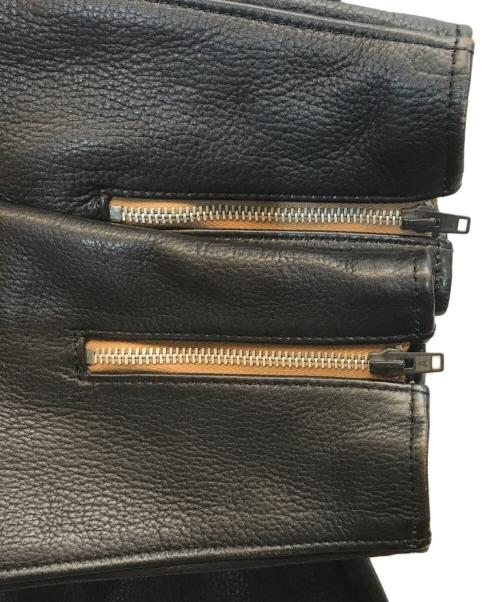 ADDICT CLOTHES（アディクト クローズ）ADDICT CLOTHES (アディクト クローズ) ダブルライダースジャケット ブラック サイズ:36の古着・服飾アイテム