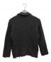 NVRFRGT (ネヴァーフォーゲット) RAW WOOL DAMAGED CARDIGAN ブラック サイズ:1：12000円