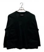 UNTRACEアントレース）の古着「BOX COTTON TEE L/S」｜ブラック