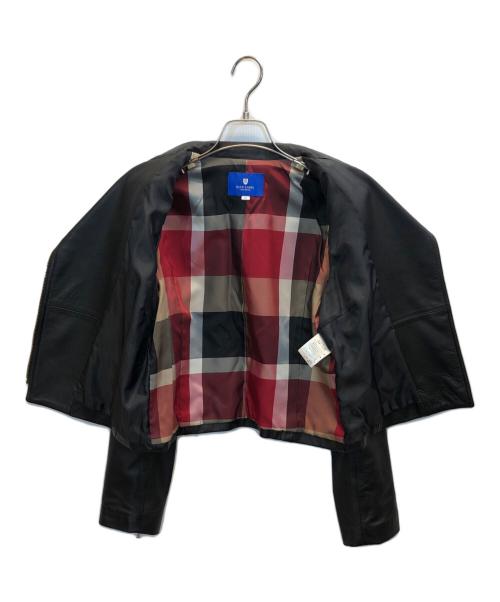 BLUE LABEL CRESTBRIDGE（ブルーレーベルクレストブリッジ）BLUE LABEL CRESTBRIDGE (ブルーレーベルクレストブリッジ) レザージャケット ブラック サイズ:38の古着・服飾アイテム