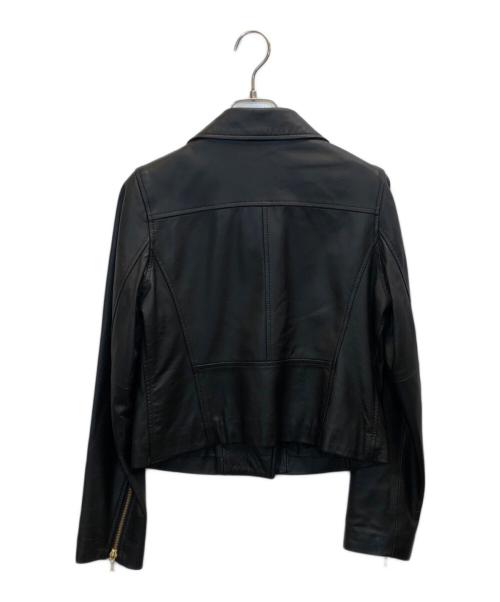 BLUE LABEL CRESTBRIDGE（ブルーレーベルクレストブリッジ）BLUE LABEL CRESTBRIDGE (ブルーレーベルクレストブリッジ) レザージャケット ブラック サイズ:38の古着・服飾アイテム