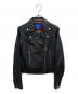 BLUE LABEL CRESTBRIDGE（ブルーレーベルクレストブリッジ）の古着「レザージャケット」｜ブラック