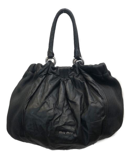 MIU MIU（ミュウミュウ）MIU MIU (ミュウミュウ) ショルダーバッグ ブラックの古着・服飾アイテム