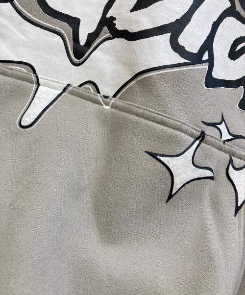 SB STUDIOS（エスビースタジオ）SB STUDIOS (エスビースタジオ) プリントプルオーバーパーカー ベージュ サイズ:Mの古着・服飾アイテム