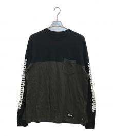 NEIGHBORHOOD（ネイバーフッド）の古着「BICOLOR CREWNECK LS」｜ブラック