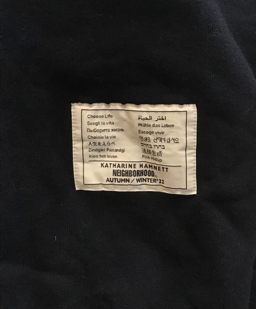 NEIGHBORHOOD（ネイバーフッド）NEIGHBORHOOD (ネイバーフッド) Katherine Hamnett (キャサリンハムネット) Logo Crew Swea ネイビー サイズ:Mの古着・服飾アイテム