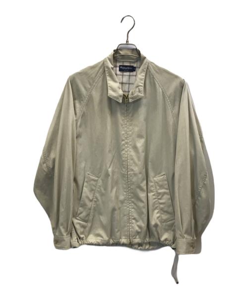 Gymphlex（ジムフレックス）Gymphlex (ジムフレックス) ナイロン スタンドカラージャケット アイボリー サイズ:Mの古着・服飾アイテム