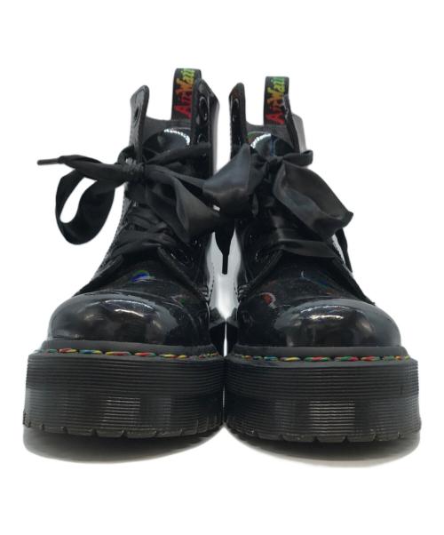 Dr.Martens（ドクターマーチン）Dr.Martens (ドクターマーチン) QUAD RETRO MOLLY/BLACK RAINBOW インディゴ サイズ:UK9の古着・服飾アイテム