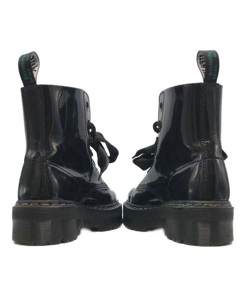 Dr.Martens（ドクターマーチン）Dr.Martens (ドクターマーチン) QUAD RETRO MOLLY/BLACK RAINBOW インディゴ サイズ:UK9の古着・服飾アイテム