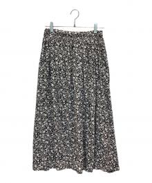 KAGURE（カグレ）の古着「モノトーンプリントスカート」｜ブラック
