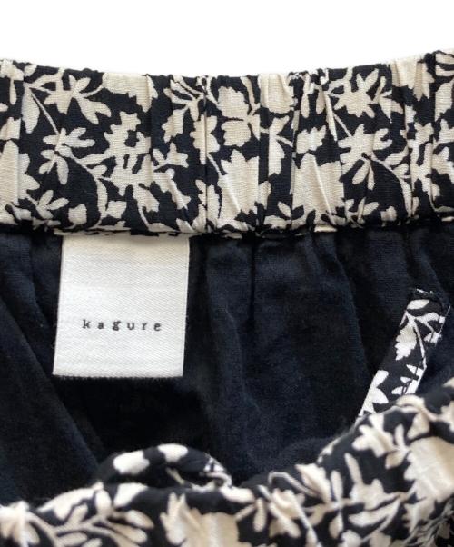KAGURE（カグレ）KAGURE (カグレ) モノトーンプリントスカート ブラック サイズ:Freeの古着・服飾アイテム