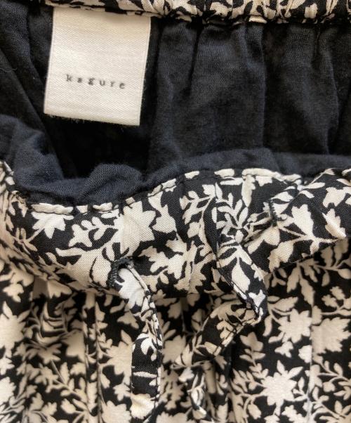KAGURE（カグレ）KAGURE (カグレ) モノトーンプリントスカート ブラック サイズ:Freeの古着・服飾アイテム