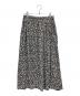 KAGURE（カグレ）の古着「モノトーンプリントスカート」｜ブラック